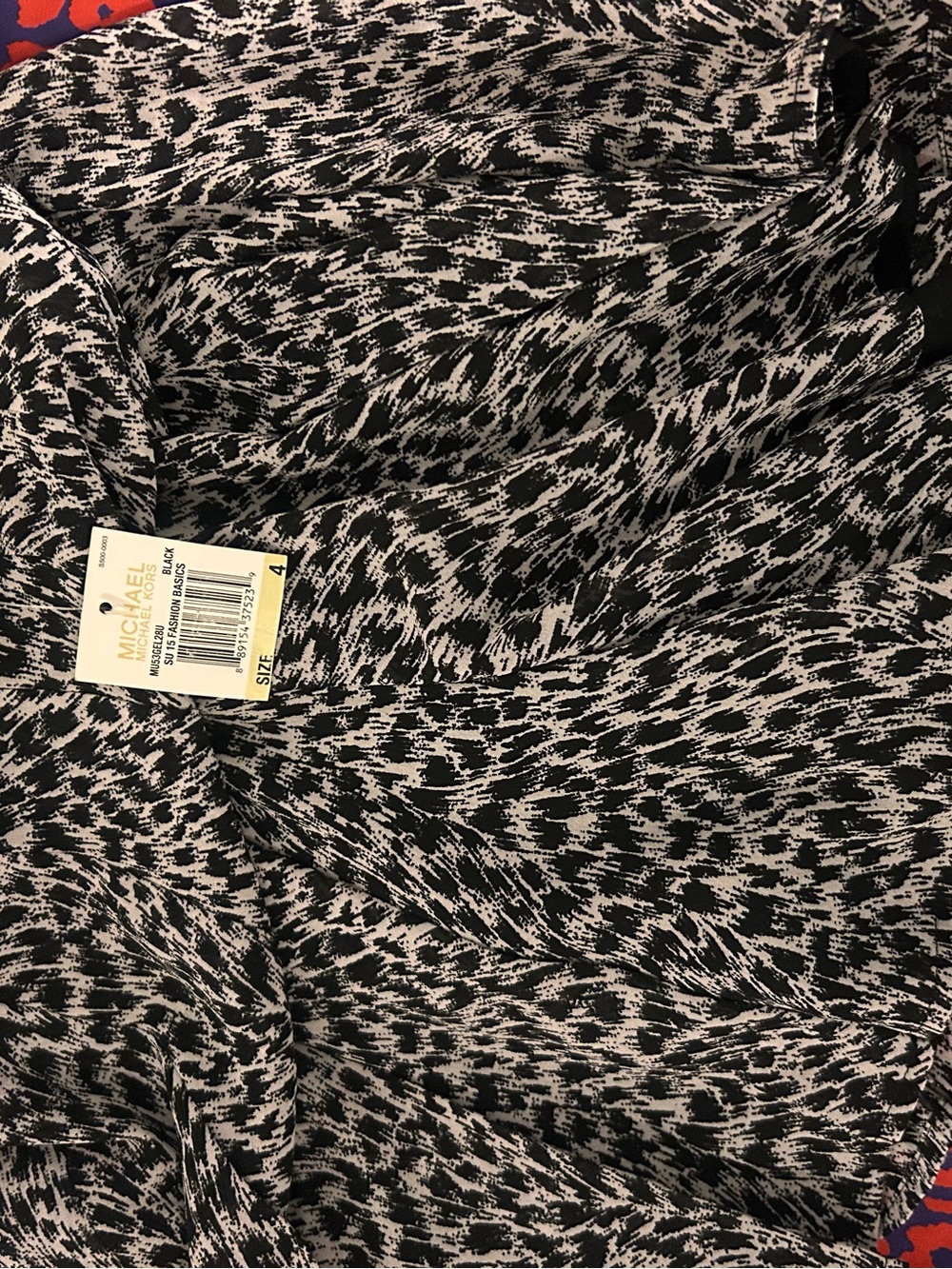 MICHAEL Michael Kors Black and White Abstract Print skirt